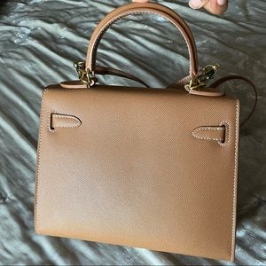 Bags | Grace Kelly Styled Tan Handbag | Poshmark